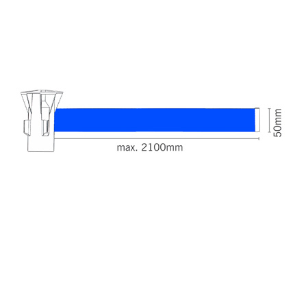 TempaLine portabel köstolpe med bandlängd på 2,1m